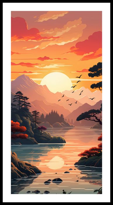 Plakat 50x100cm Złoty Zachód