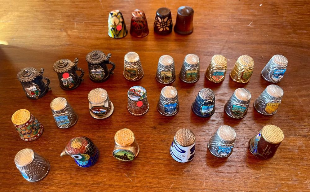 Dedais porcelana e metalicos coleçao