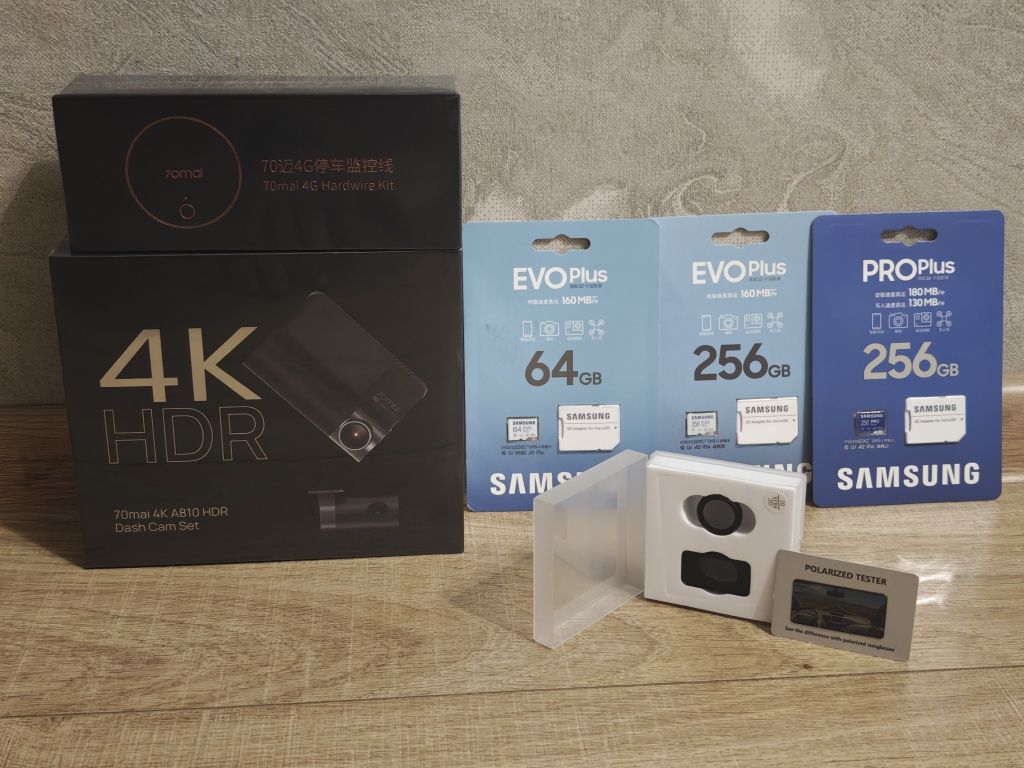 Видеорегистратор 2в1 70mai a510+RC11, a810+RC12+4G modem up04+CPL+256g