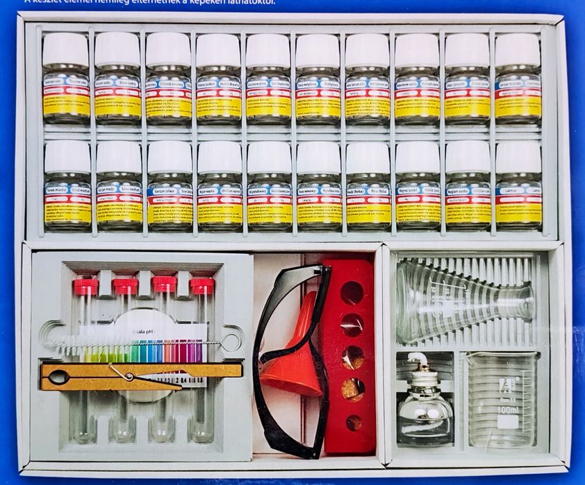 CHEMIK Laboratorium chemiczne zestaw 160 doświadczeń NOWE