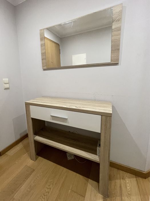 Conjunto espelho+movel de entrada