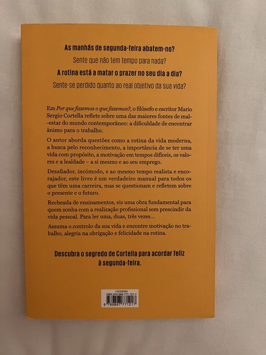 Livro “Por que fazemos o que fazemos” de Mario Sergio Cortella.