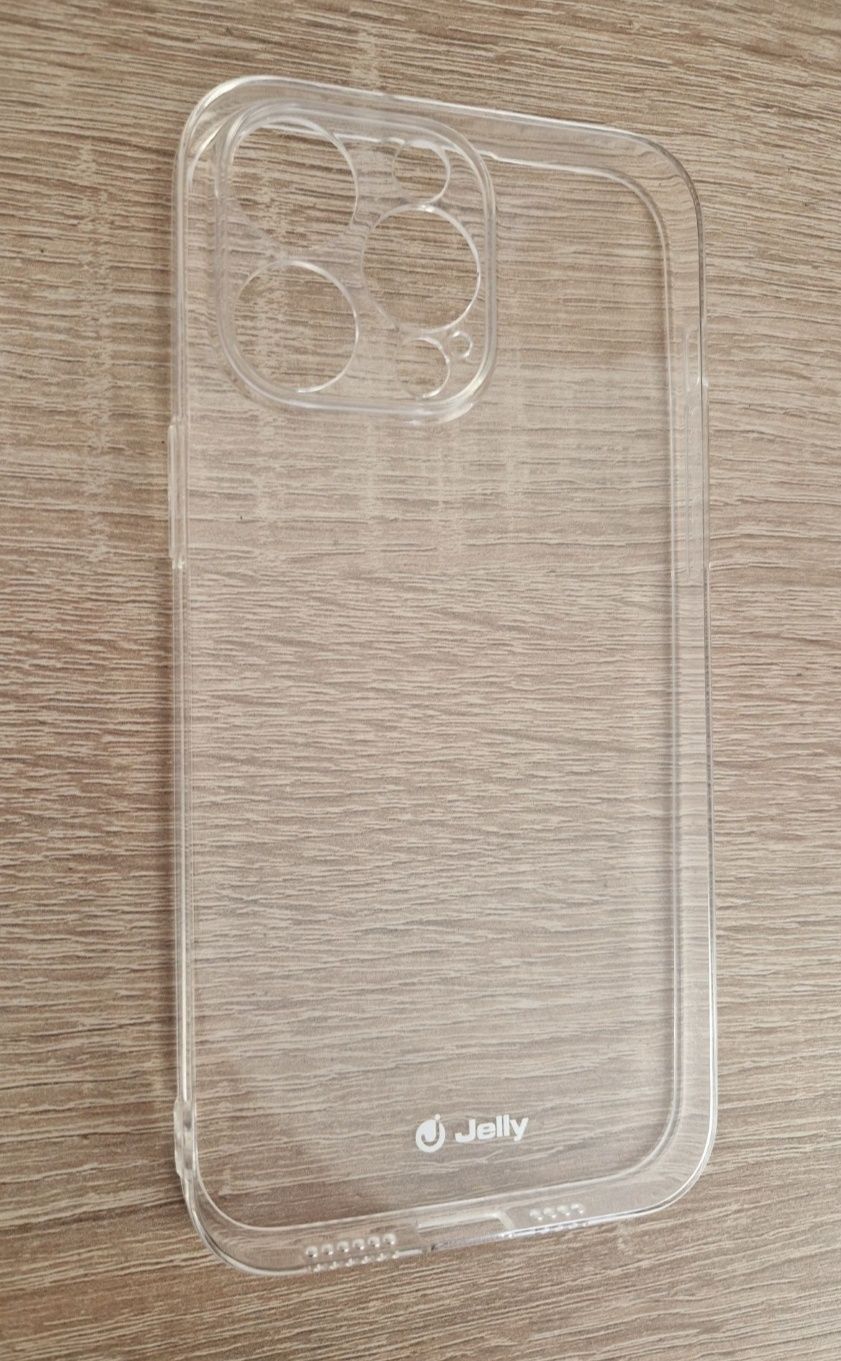 Case Jelly do Iphone 14 Pro + Szkło 5D ramkowe na cały ekran.