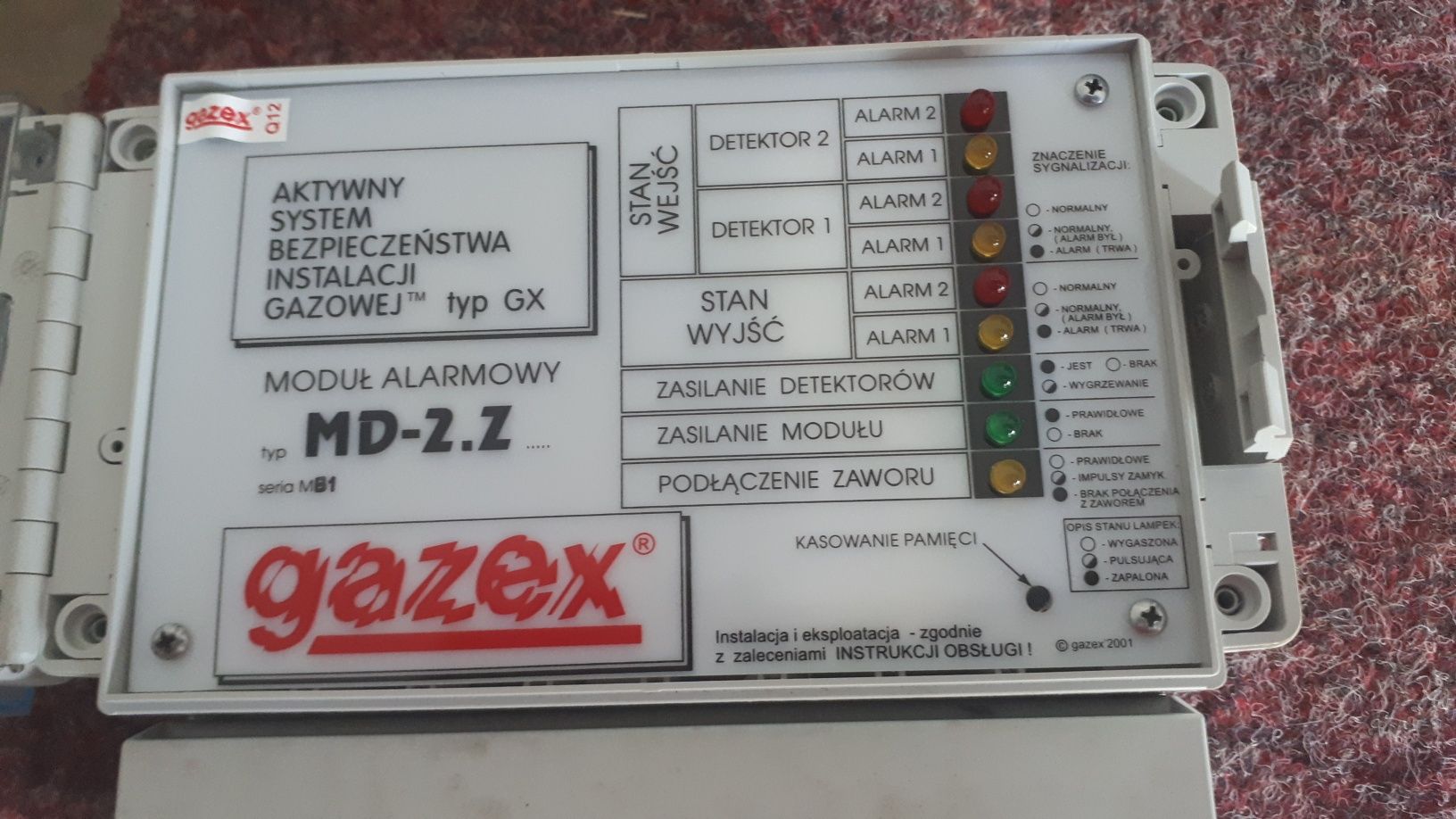 Modół alarmowy MD 2Z Gazex