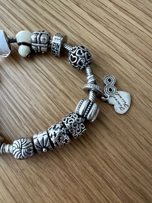 Намистини Pandora+ браслет (оригінал), срібло