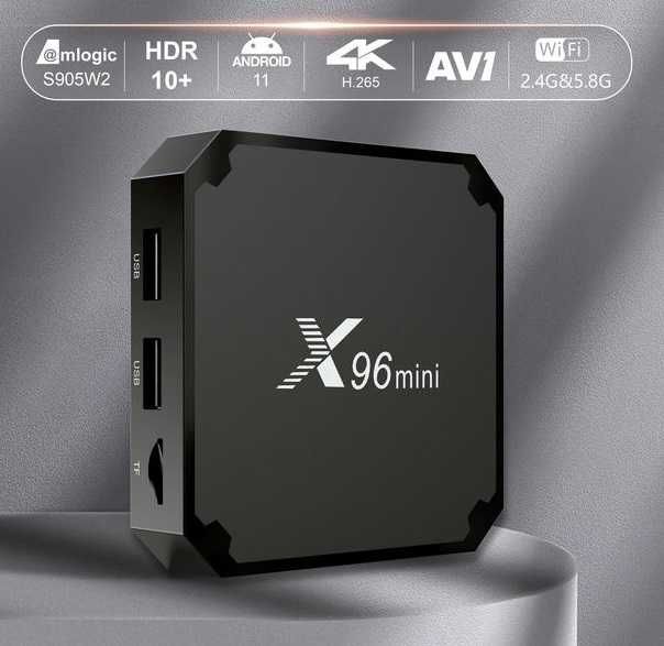 2024 X96 mini 2gb-16gb S905W2 Андроид 11 Смарт ТВ приставка Х96 міні