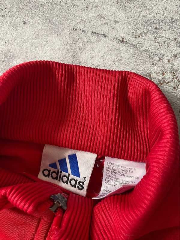 Bluza adidas vintage oldschool czerwona y2k r S