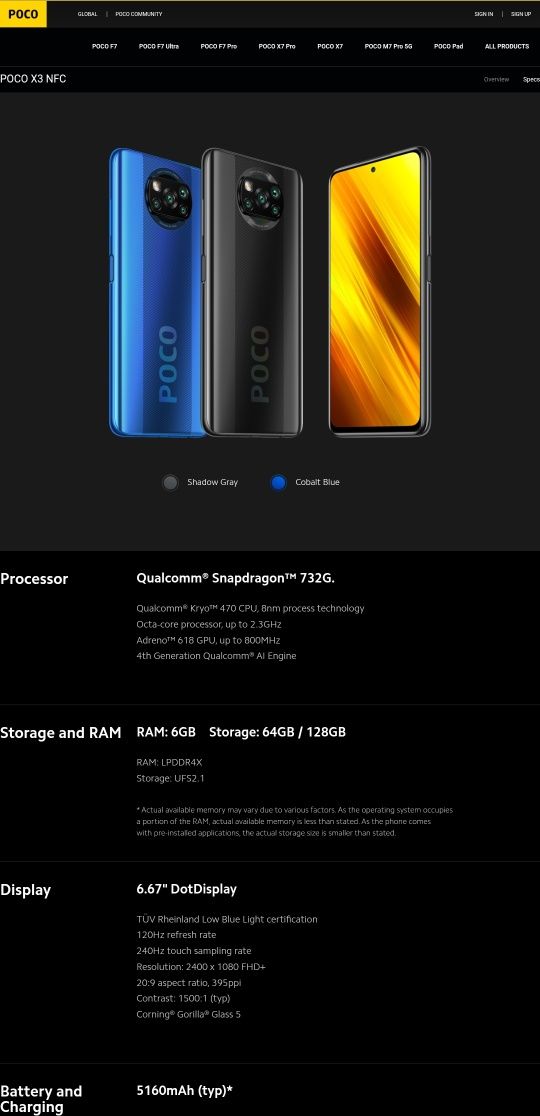Poco X3 nfc cobalt blue wraz z etui