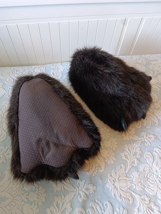Pantufas castanhas
