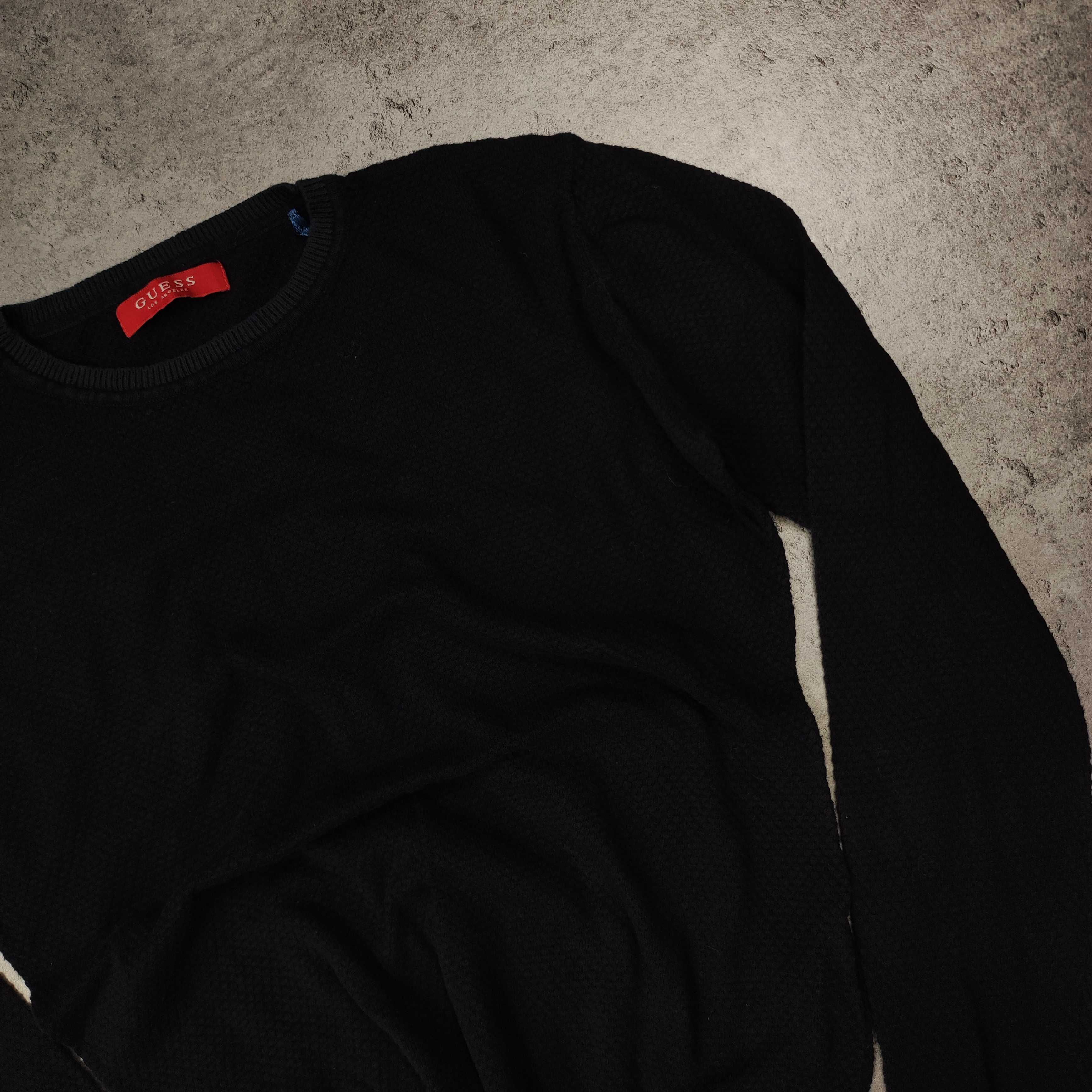 DAMSKI Sweterek Sweter Elegancki Granatowy Guess USA Bawełna bez Logo