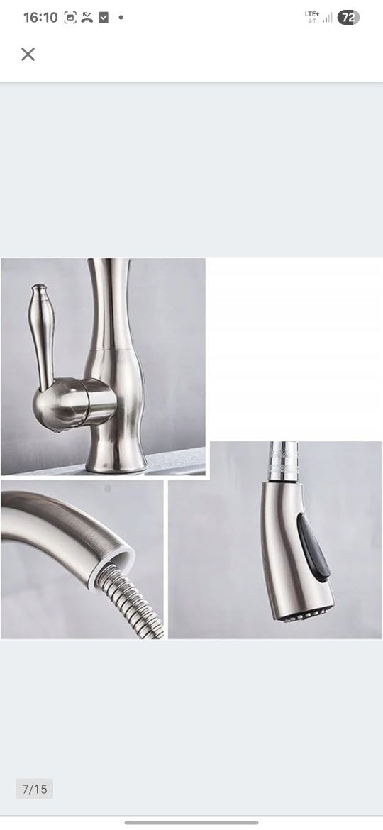 Bateria kuchenna retro stal inox NOWA