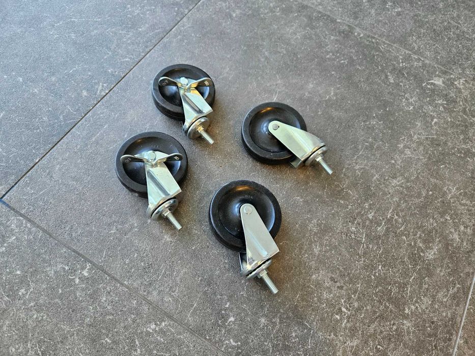 Ролик/колесо поворотне 10 см резинове нове для ящиків /меблів