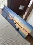 Obraz wieczor nad jeziorem 138 x 44