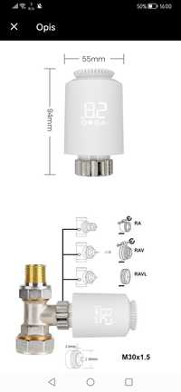 Termostat tuya trv termoregulator wifi 3szt.