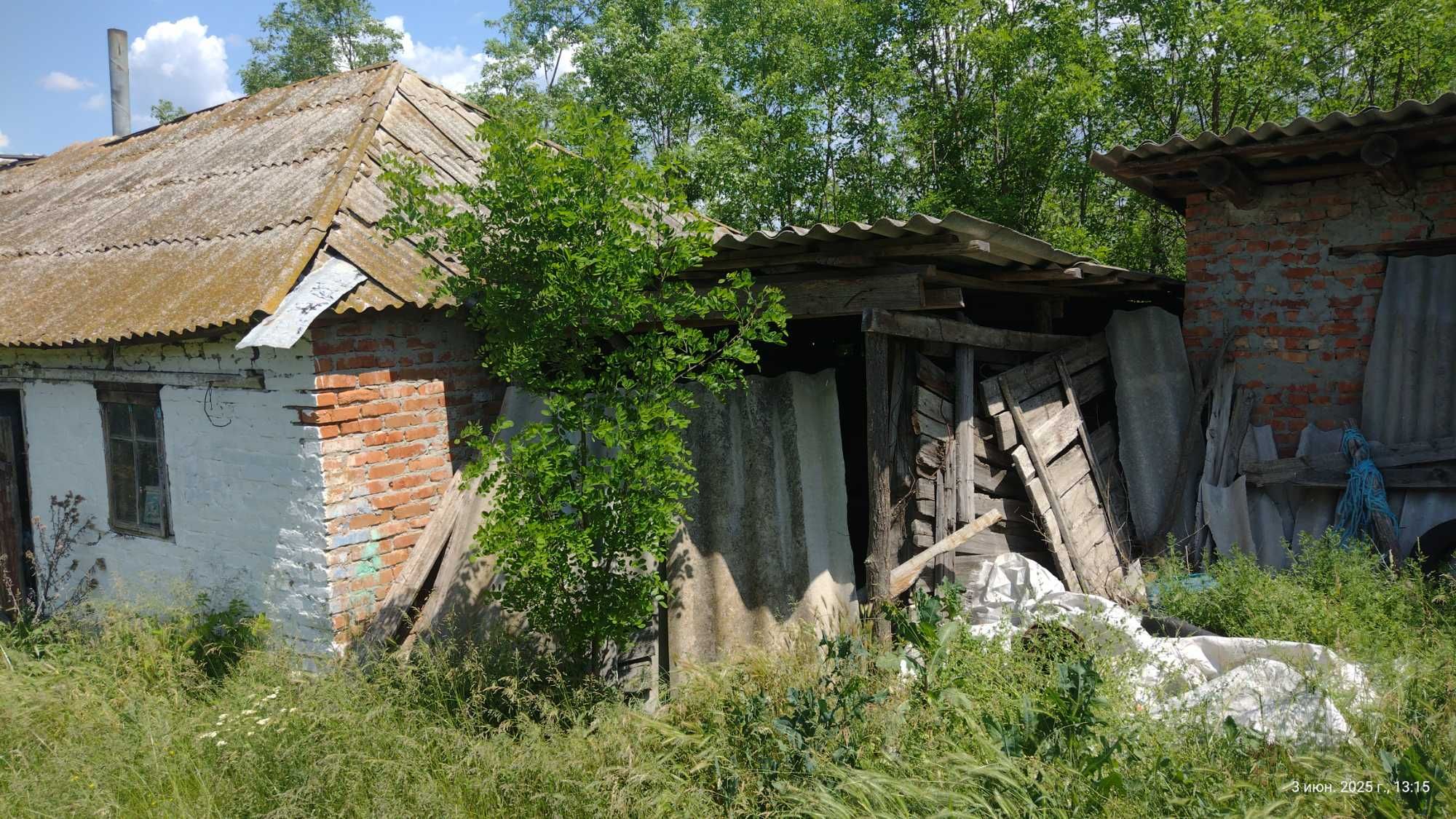 Продам земельну ділянку з житловим будинком, потребує рем.с. Соколівка