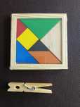 Mini tangram de madeira