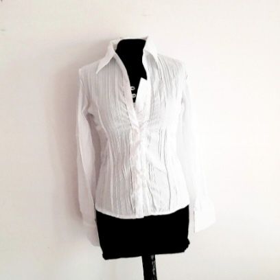 OKAZJA Nowa biała koszula bawełna szkoła wiosna shirt 36 s 38 m xs 34