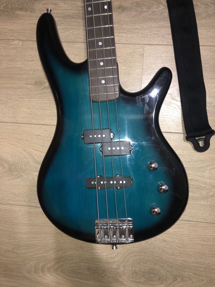 Бас гітара(parksons pjb-15 (transparent blue burst)