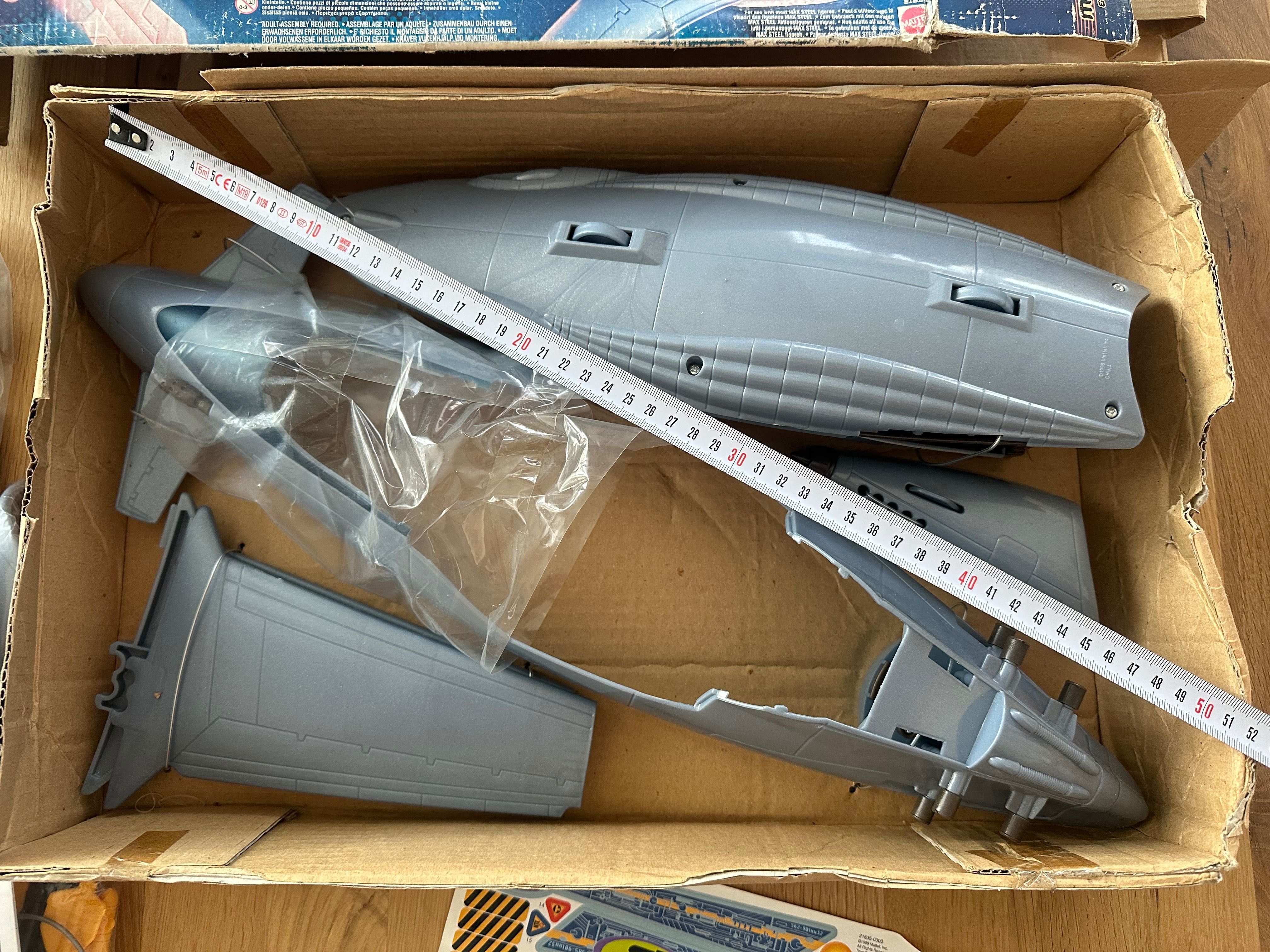 MAX STEEL MX-25 Attack Jet Duży nowy unikat 1999