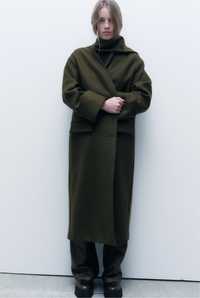 Пальто Zara из итальянской шерсти Manteco