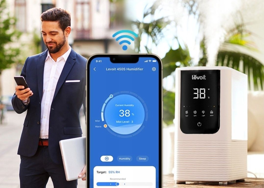 Nawilżacz powietrza levoit luh-0451s-weu mgiełka 40m2 aplikacja smart
