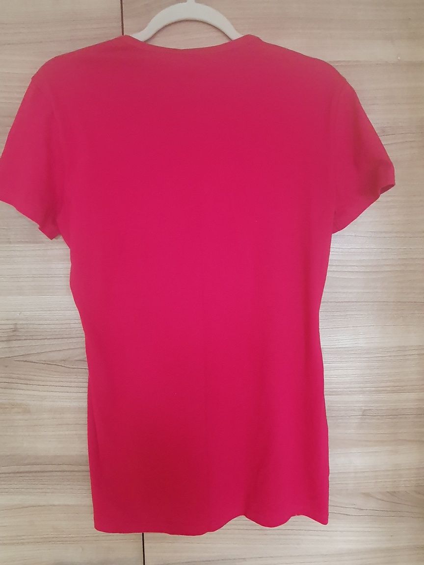 T- shirt w kolorze fuksji, nowy z metką, Tezenis, r. L