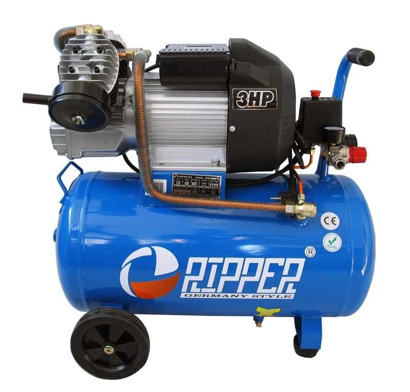 RIPPER Kompresor Olejowy Sprężarka 50l 3hp 2 Tłoki 230v Reduktor