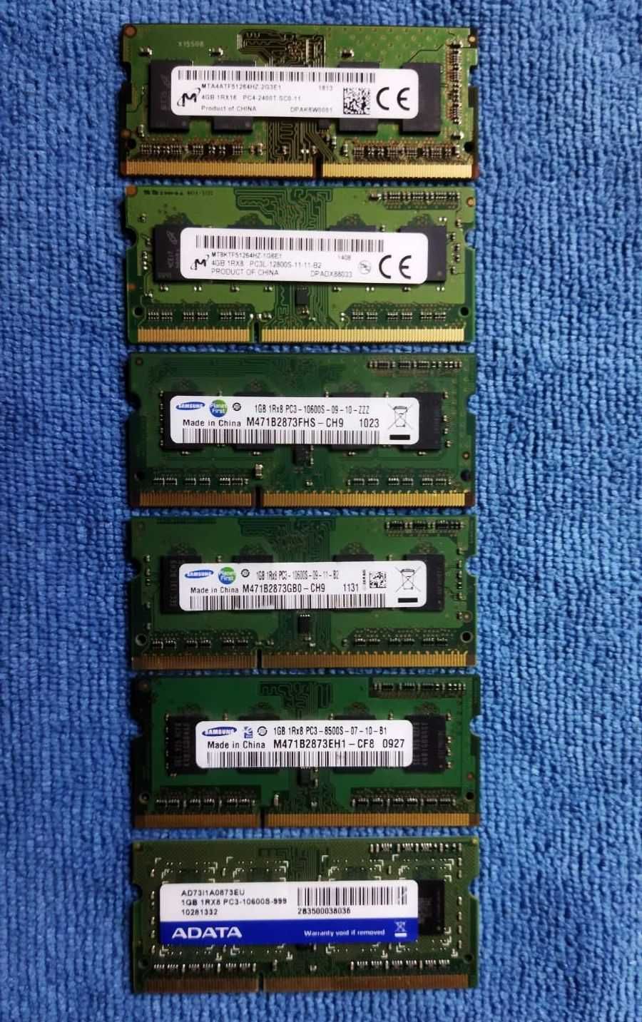 Оперативна память для ПК та Ноутбука DDR2/DDR3 1-4GB