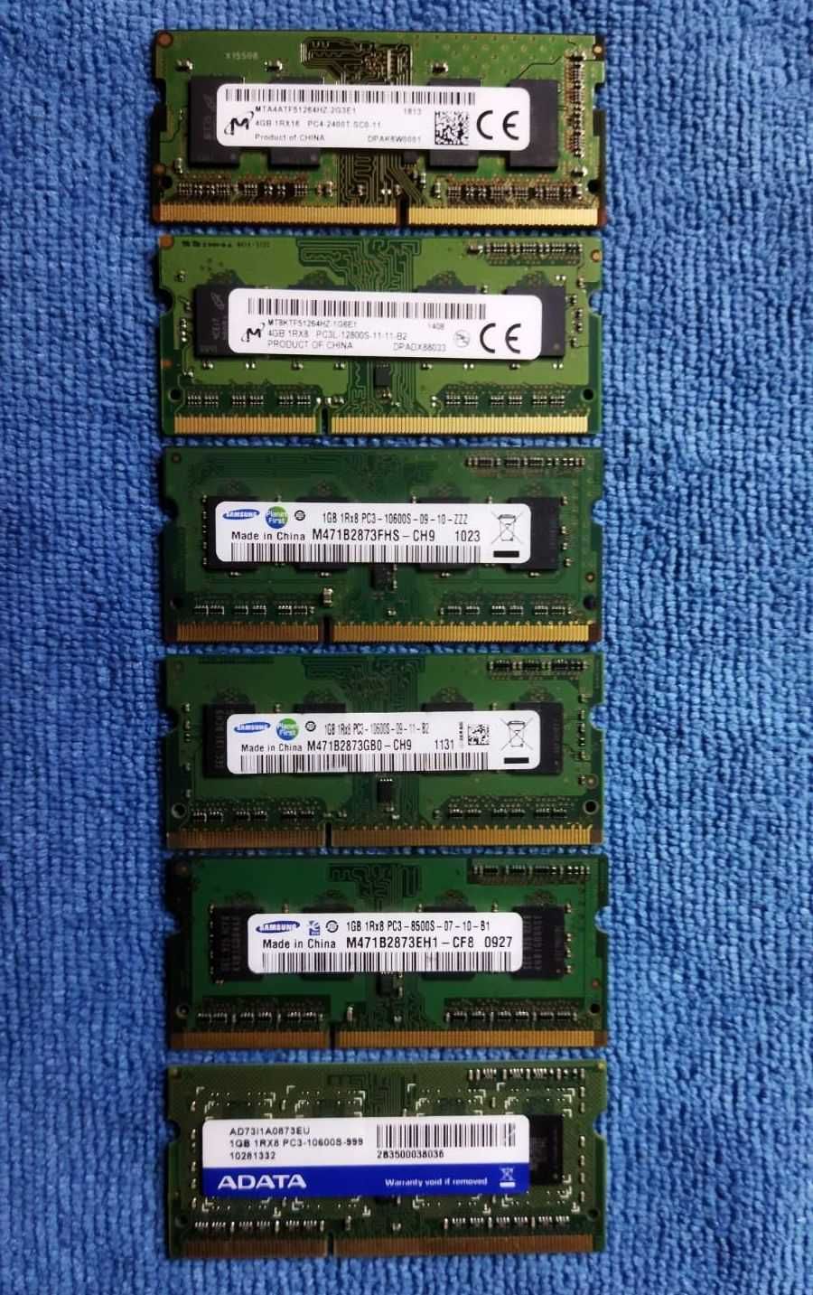 Оперативна память для ПК та Ноутбука DDR2/DDR3/DDR4 1-4GB