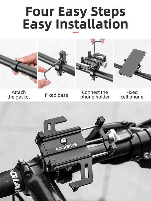 Велосипедный держатель для телефона смартфона на руль RockBros