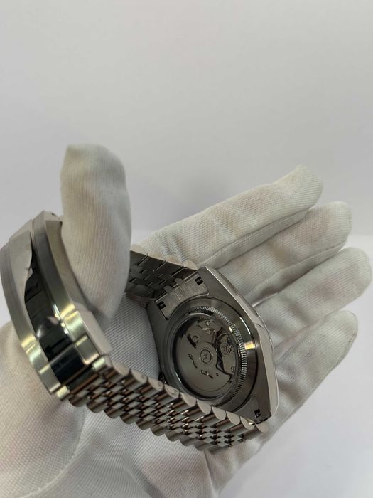 Zegarek Seiko Mod Datejust Arabic Black Czarny Custom Watch