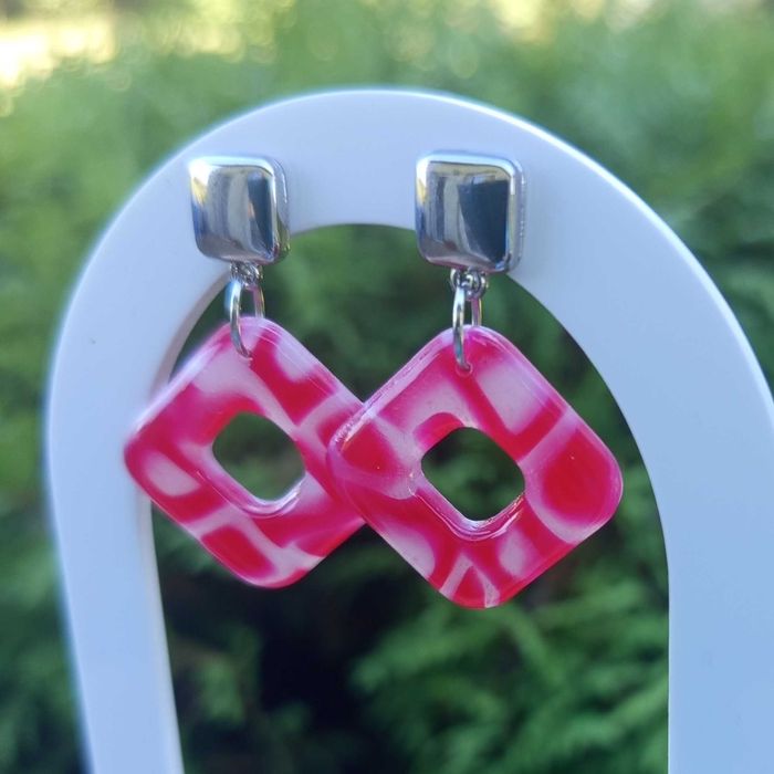 Kolczyki z gliny polimerowej - "Liwia"- handmade