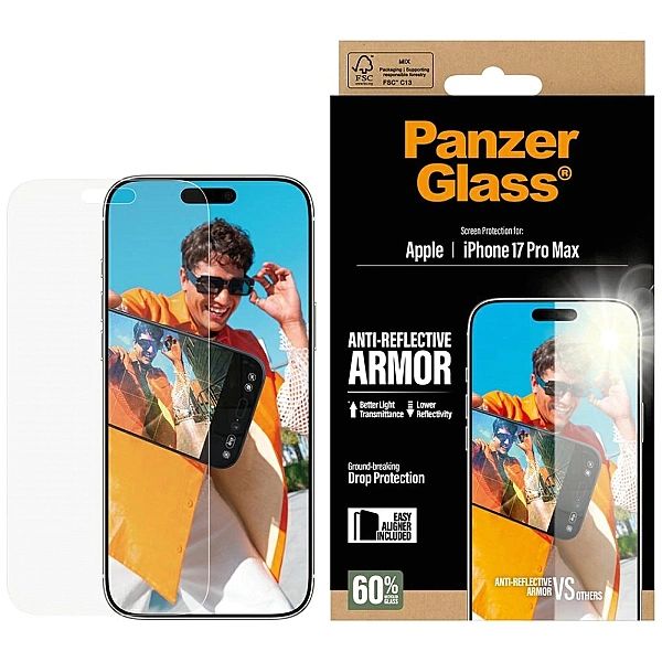 Szkło hartowane PanzerGlass Armor Anti-Reflective EasyAligner na iPhon