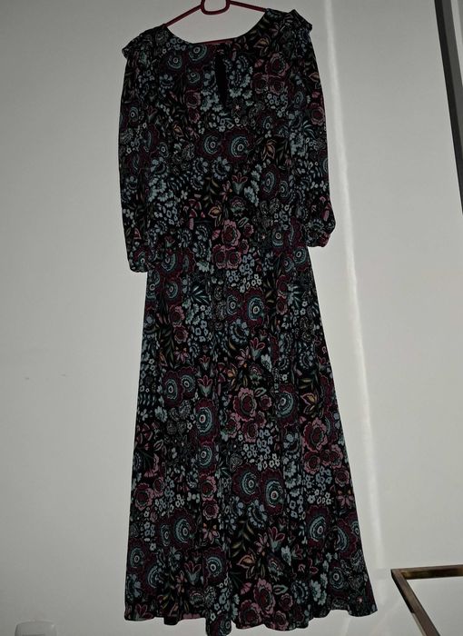 Vestido comprido estampado Springfield
