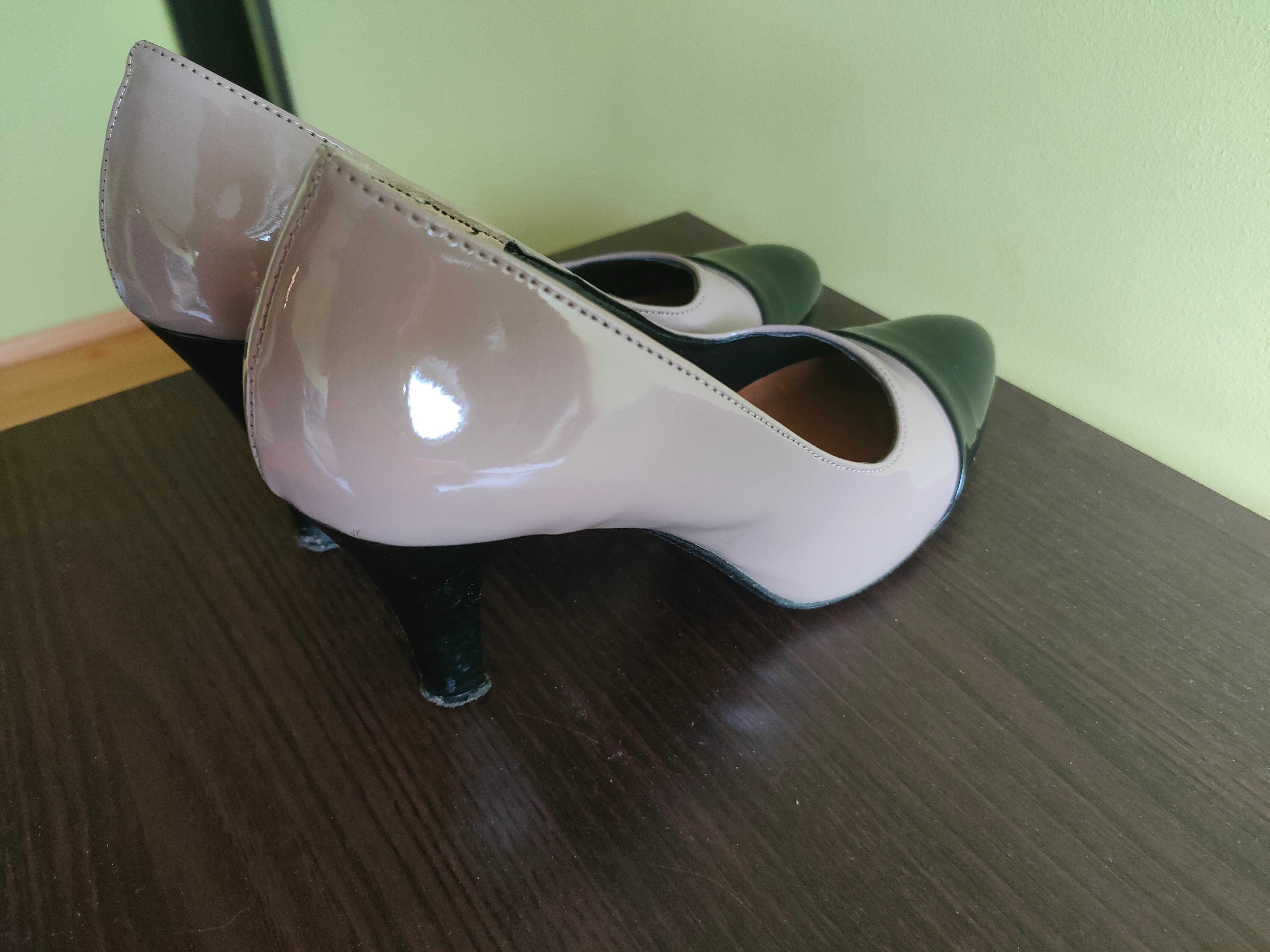 Czółenka na obcasie, buty na obcasie, rozmiar 39