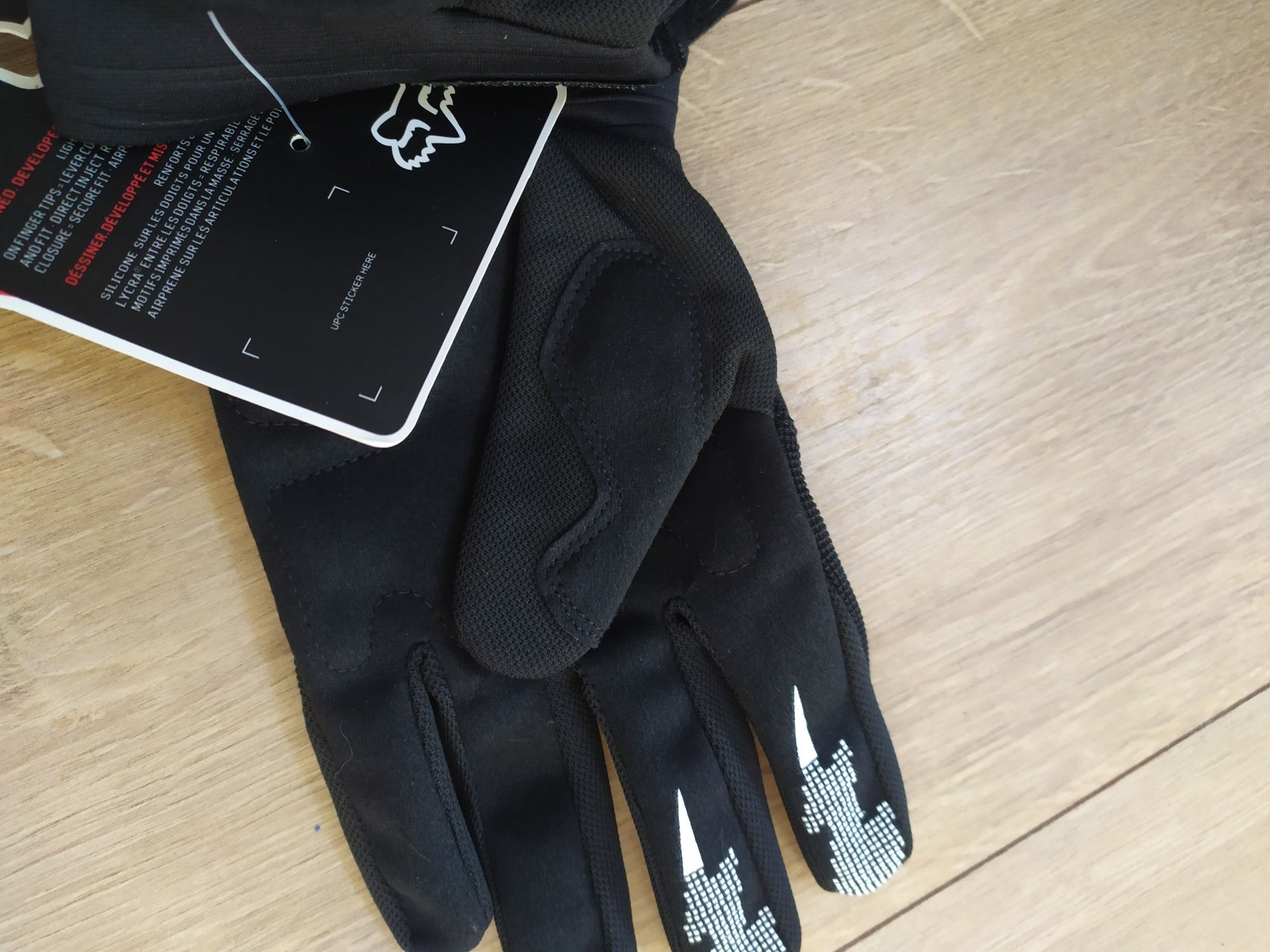 Rękawiczki Fox, rozmiar M, NOWE, czarno biale rowerowe motocyklowe