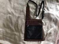 Подарок Мужчине! Брендовая мужская кожаная сумка Vera Pele. 25/22 см.