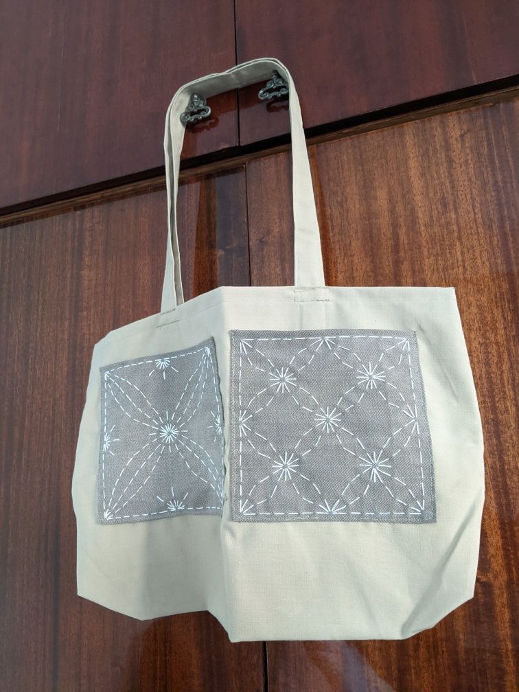 Еко-сумка з японською вишивкою