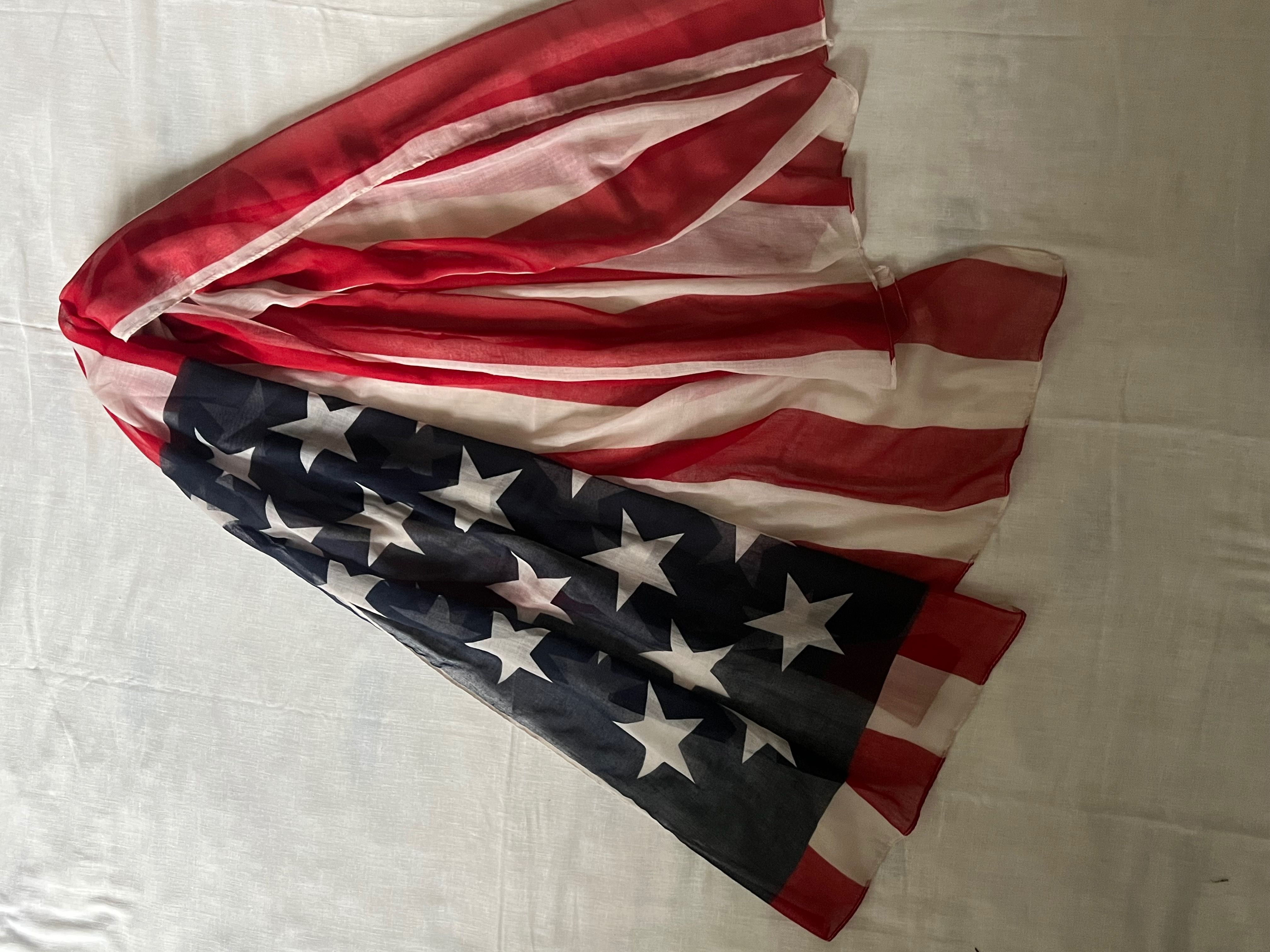 Apaszka szal styl flaga USA 110/180