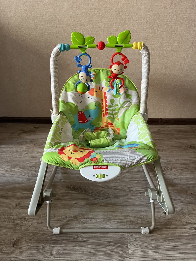 Шезлог крісло качалка Fisher price