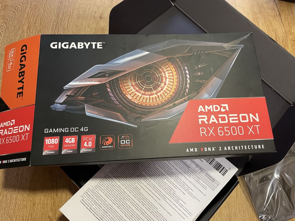 Відеокарта Radeon rx 6500 xt на гарантії