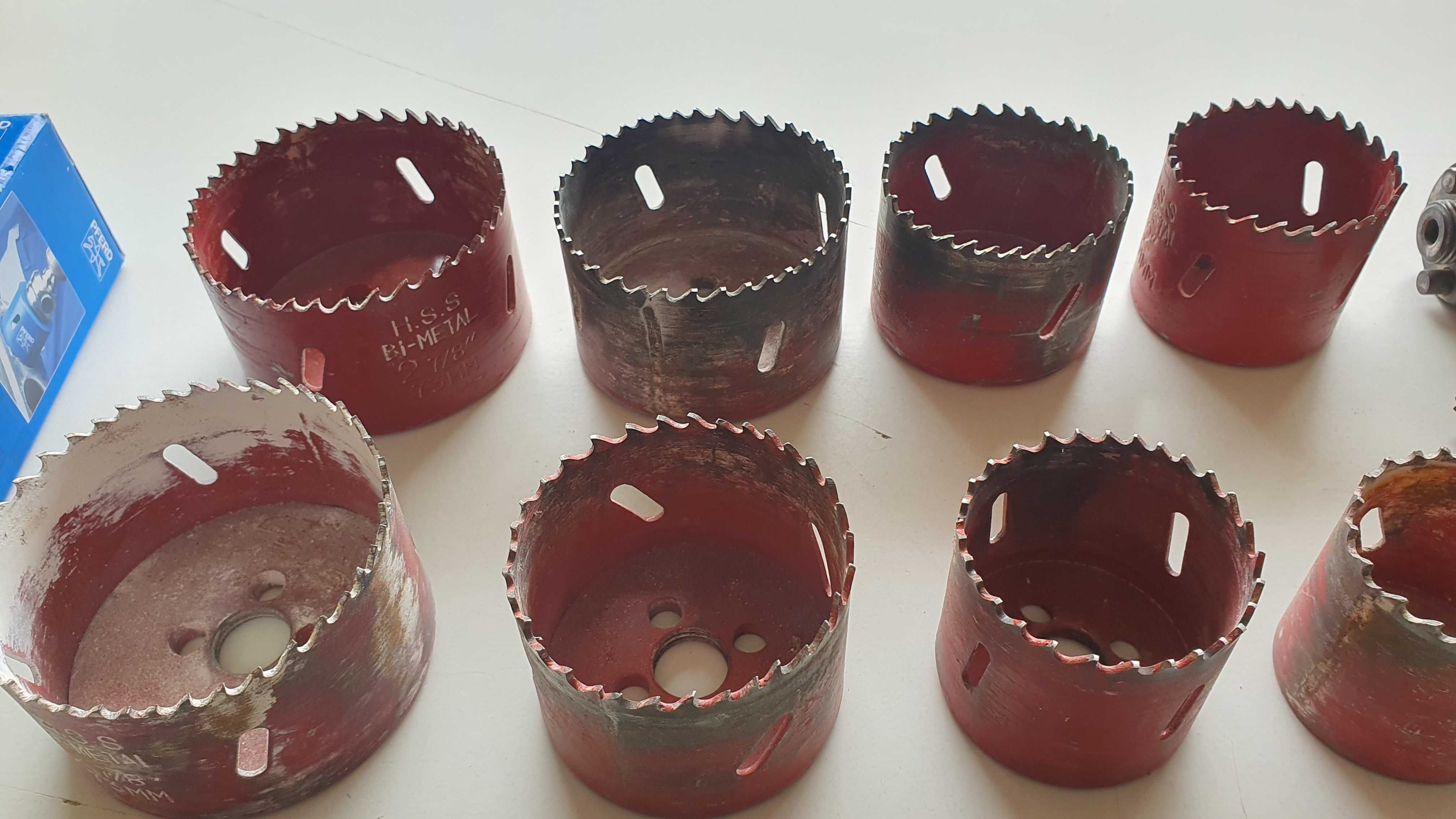 Nowa otwornica 68 metal i używane różne rozmiary  plus trzpień