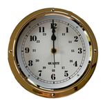 Zegar okrętowy kwarcowy mosiężny CHRONOMETR zegar jachtowy 180