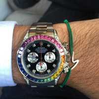 Rolex Daytona Rainbow srebro