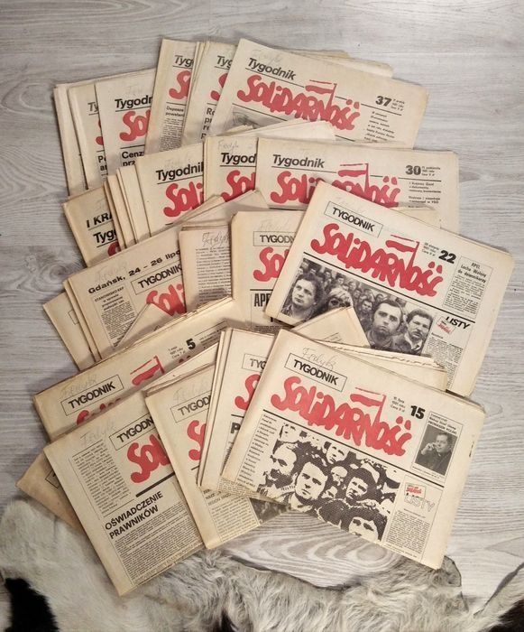 Zestaw gazety PRL : Tygodnik Solidarność 1981 / 34 numery