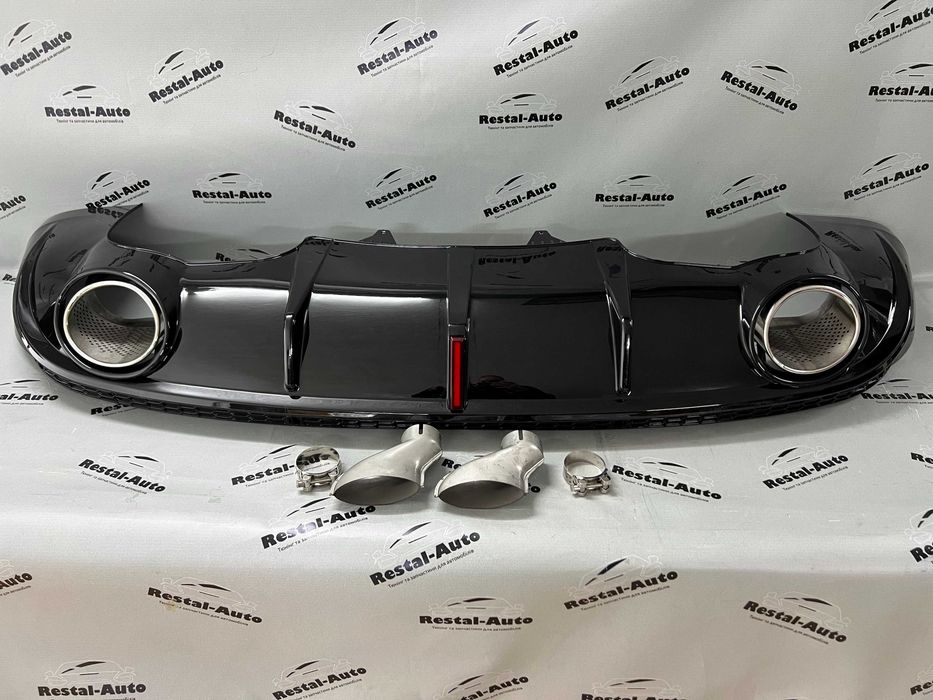 Дифузор (бампера) Full Black(в стилі RSQ5+стоп) Audi Q5 8R 12-16 року