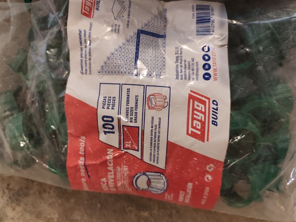 1500 Niveladores 1mm e 100 roscas de ajuste