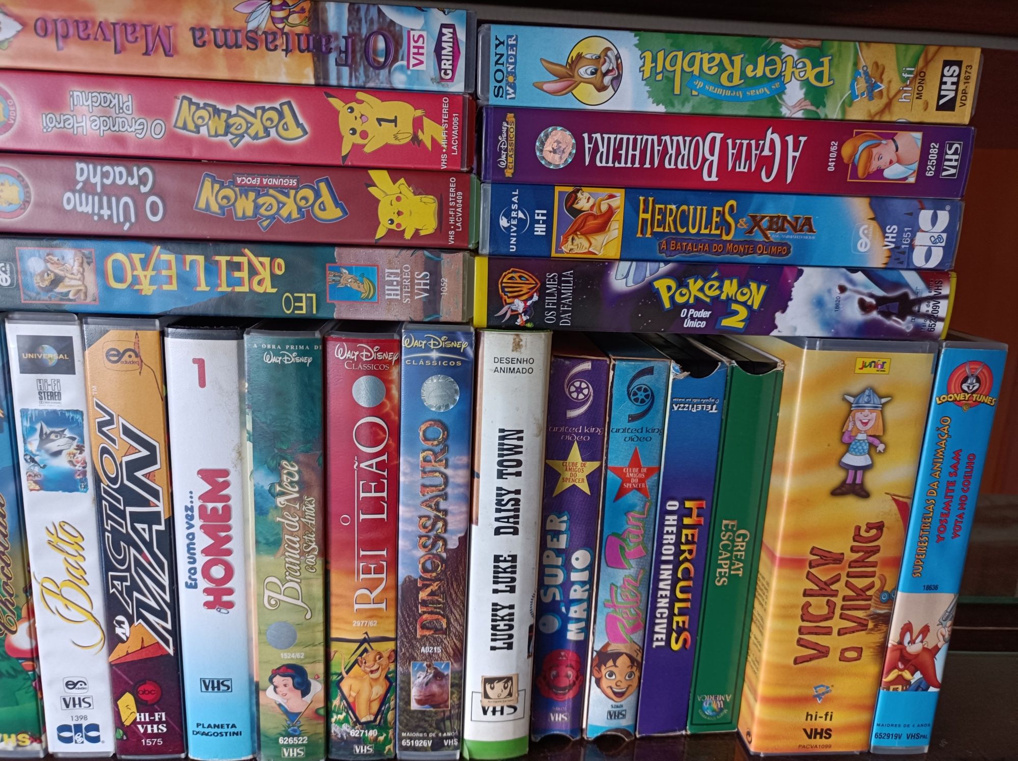 Lote de 30 filmes de Animação * Cassetes VHS * Excelente Estado