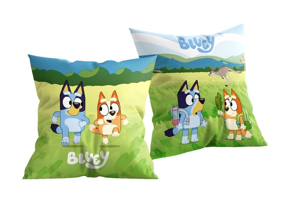 Poduszka dziecięca dekoracyjna Bluey Dingo jasiek 38x38cm