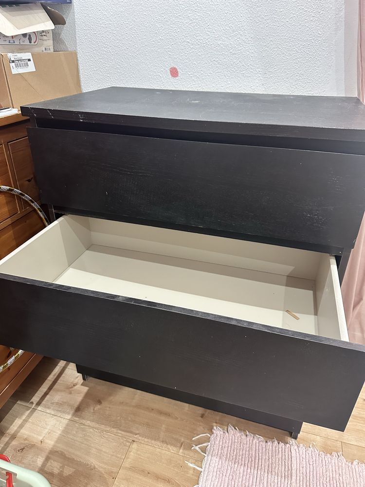 Comoda Malm Preta Ikea